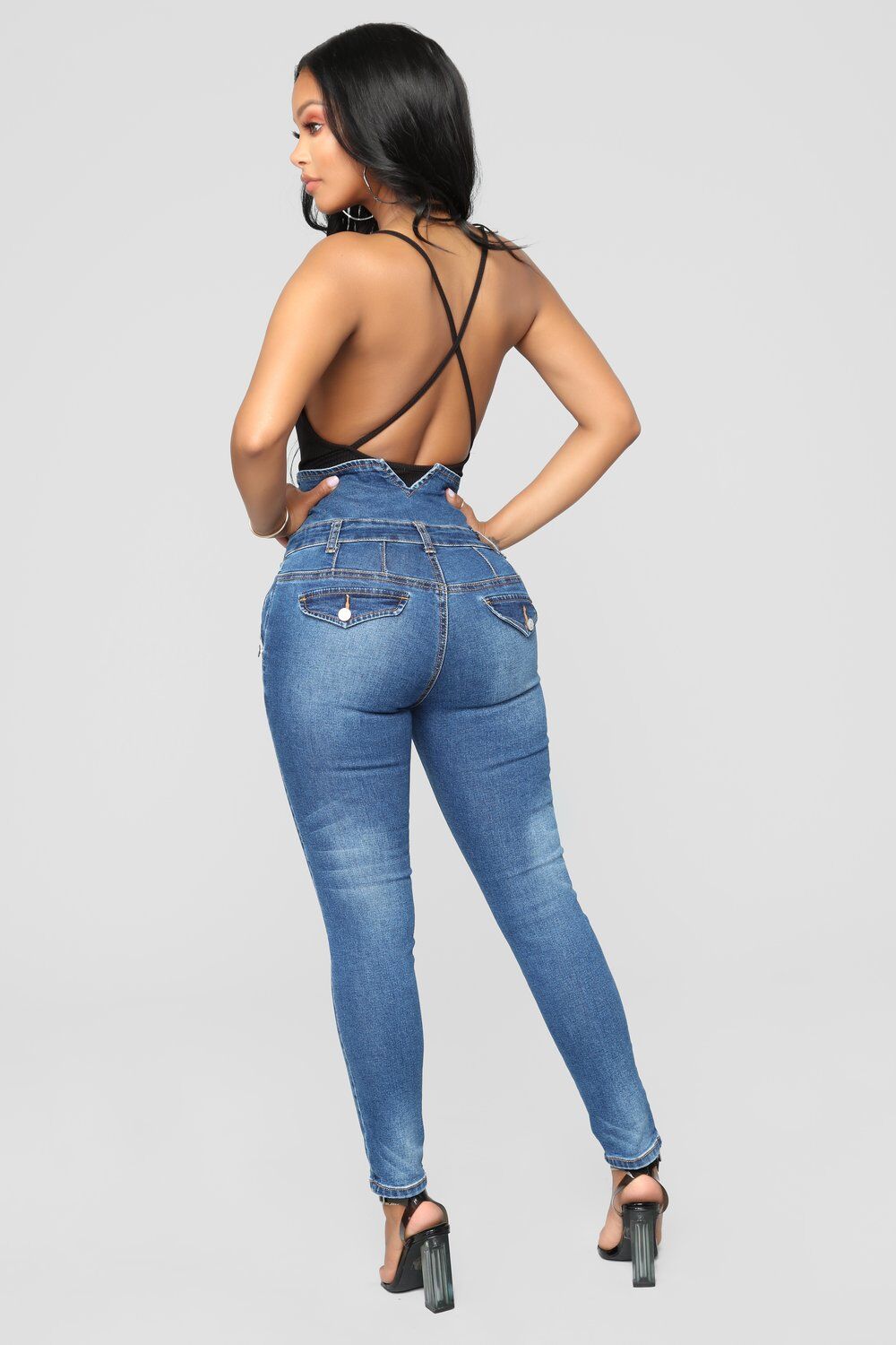 Women High Waist Pencil Denim Skinny Elastic Stretch Jeans - Club Trendz 