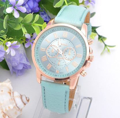 Women Fashion Casual Everyday Trends Quartz Watch, 14 Colors