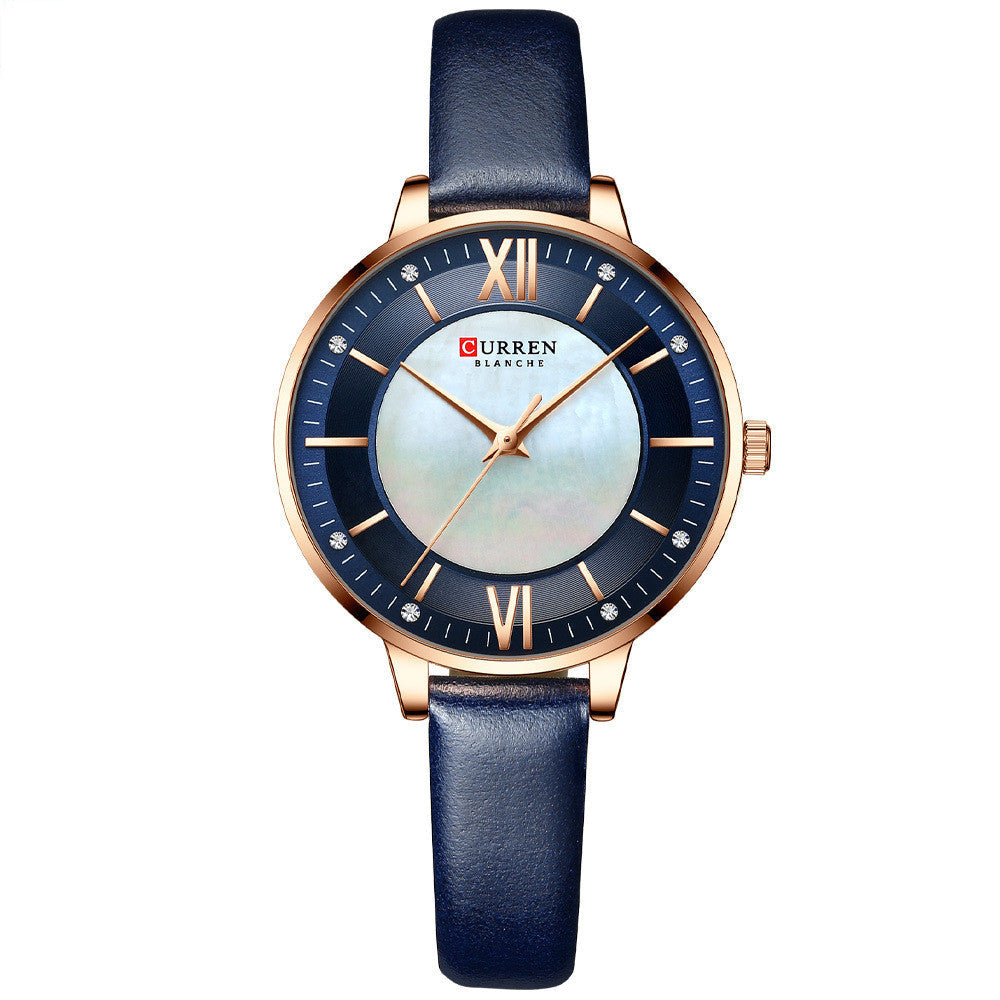 Women Casual Titanium Genuine Leather Quartz Watch