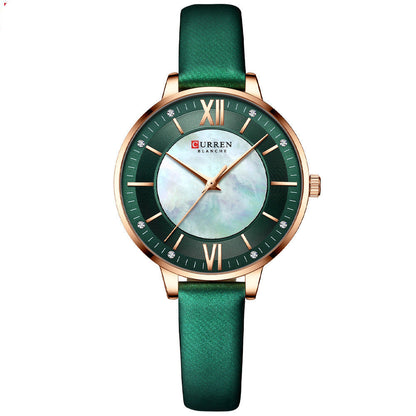 Women Casual Titanium Genuine Leather Quartz Watch