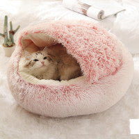 Cat Dog Washable Bed  Fluffy Donut Cuddler Suitable For Winter - Club Trendz 