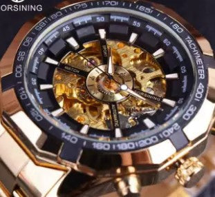Men's Fashion Automatic Snap Buckle Mechanical Watch