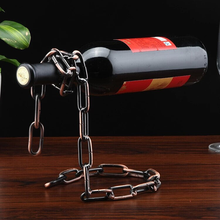 Floating Wine Holder Wine Rack Bracket Wine Bottle Holder Home Decoration Stand Shelf Table Decor Display Gift - Club Trendz 
