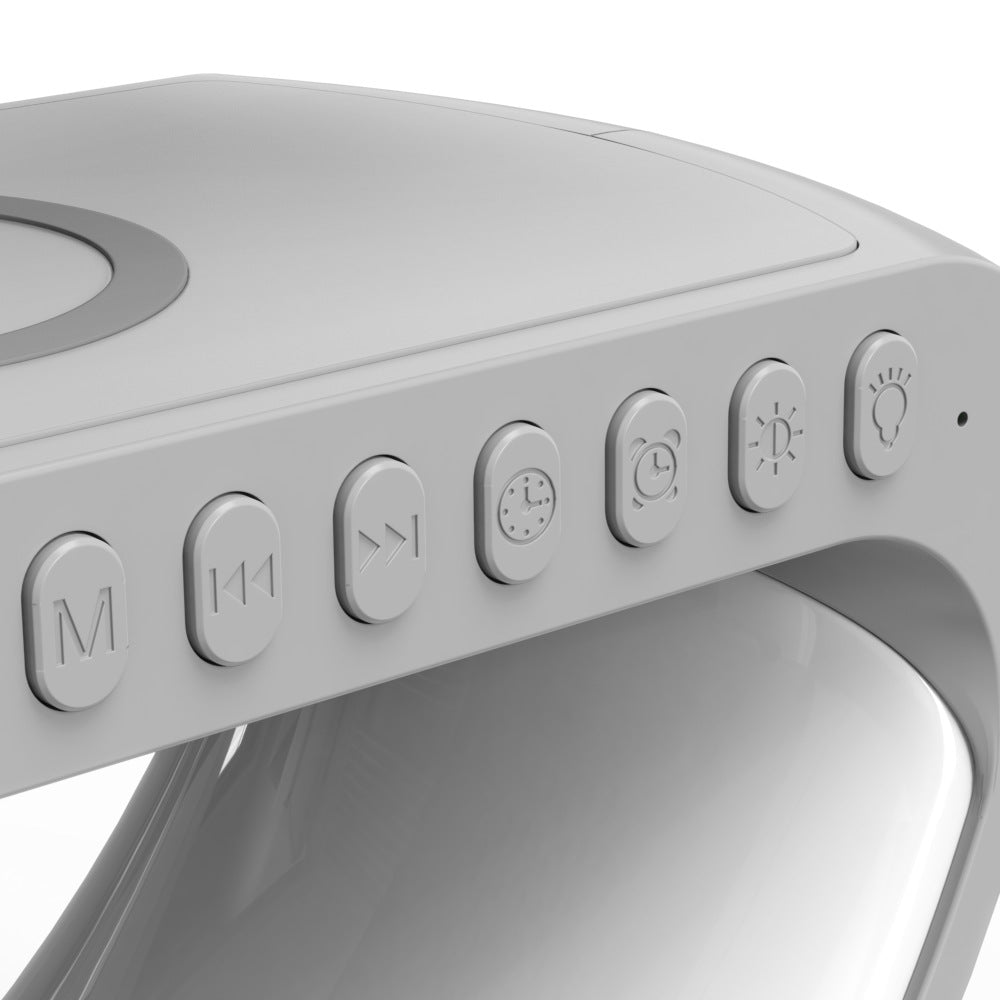 New Intelligent G Shaped LED Lamp Bluetooth Wireless Speaker Charger - Club Trendz 