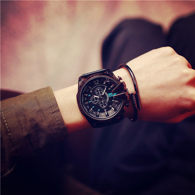 Men's Fashion Large Dial Fancy Quartz Watch