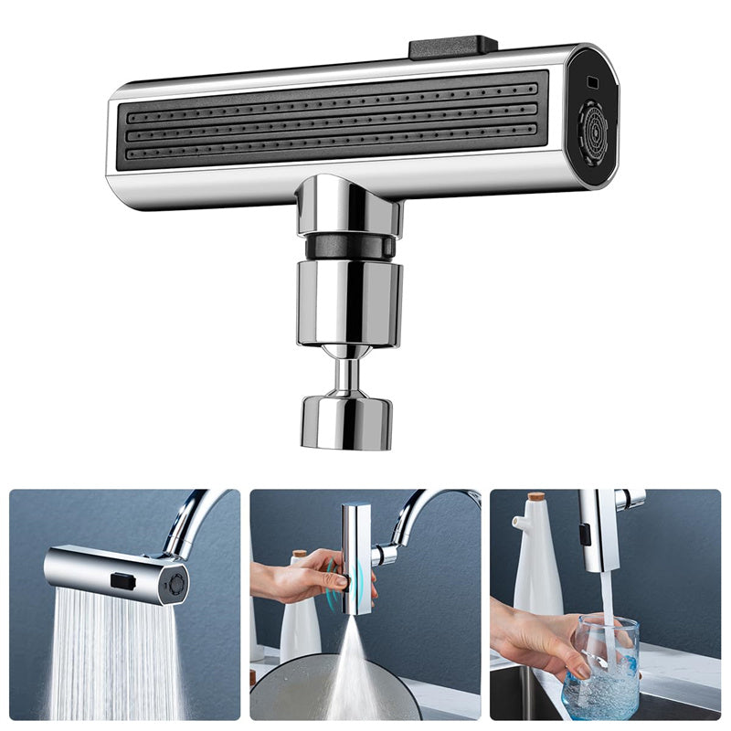 Kitchen Faucet Waterfall Outlet Splash Proof Universal Rotating Bubbler Multifunctional - Club Trendz 