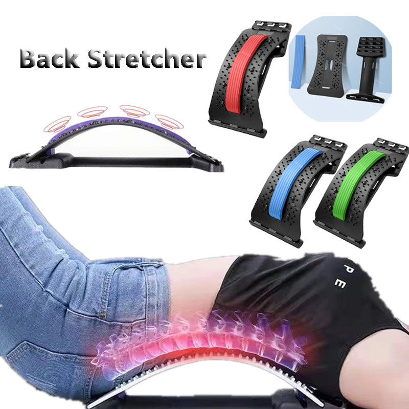 Back Stretcher, 4 Level Back Cracker, Lumbar Back Pain Relief Device - Club Trendz 