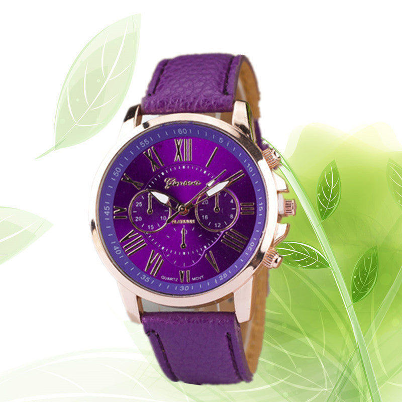 Women Fashion Casual Everyday Trends Quartz Watch, 14 Colors