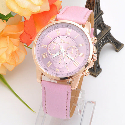 Women Fashion Casual Everyday Trends Quartz Watch, 14 Colors