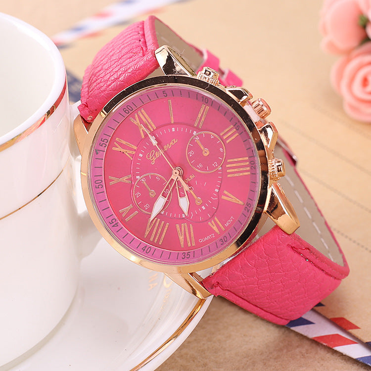 Women Fashion Casual Everyday Trends Quartz Watch, 14 Colors