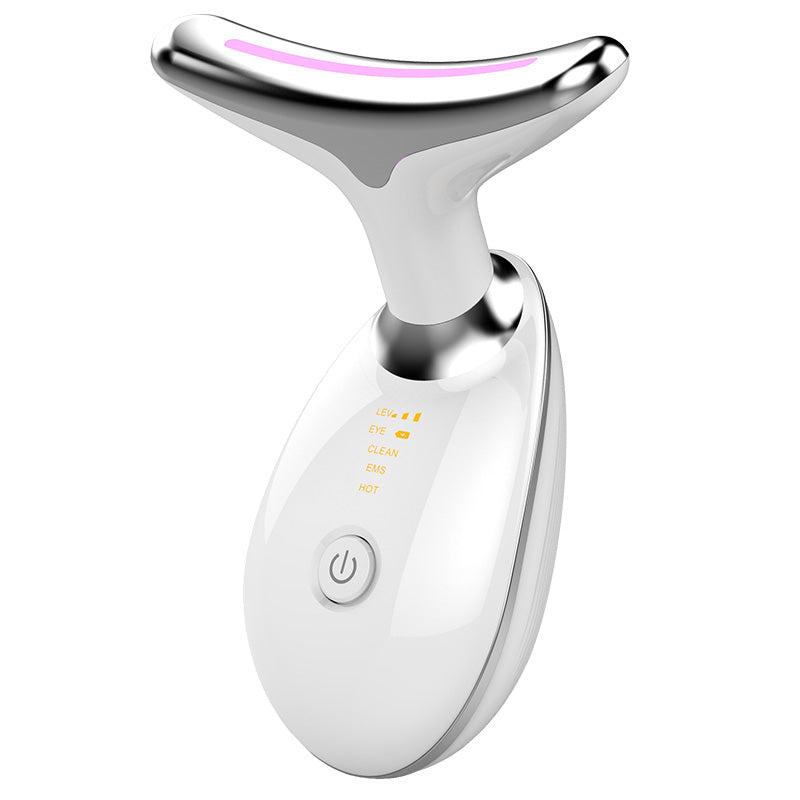 EMS Thermal Neck Lifting And Tighten Massager Wrinkle Remover LED Photon - Club Trendz 