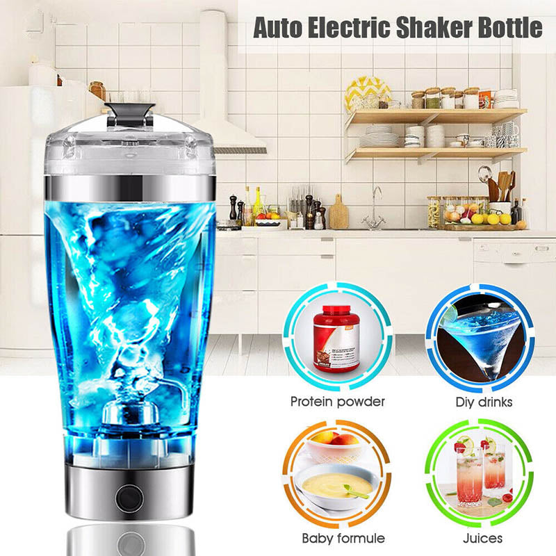 Electric Protein Coffee Shaker Stirrer Bottle Easy To Carry - Club Trendz 