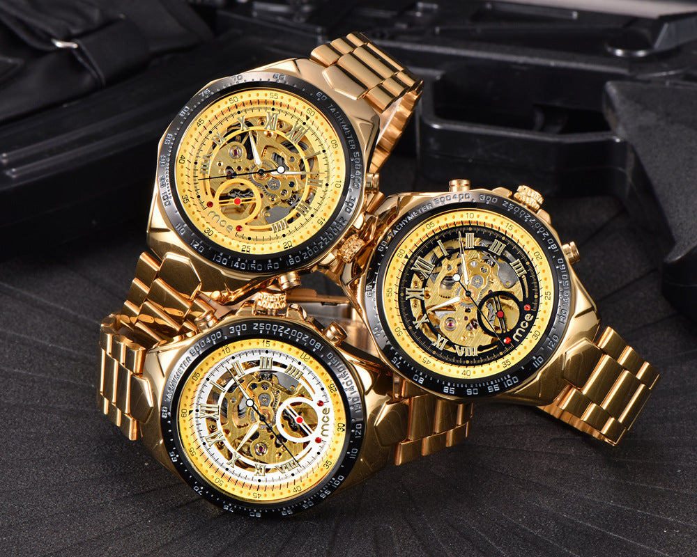 Fancy Men's Partywear Quartz Mechanical Watch