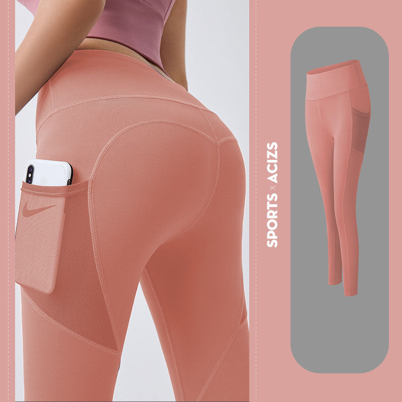 Women Yoga Pants  With Mobile Pocket Leggings - Club Trendz 