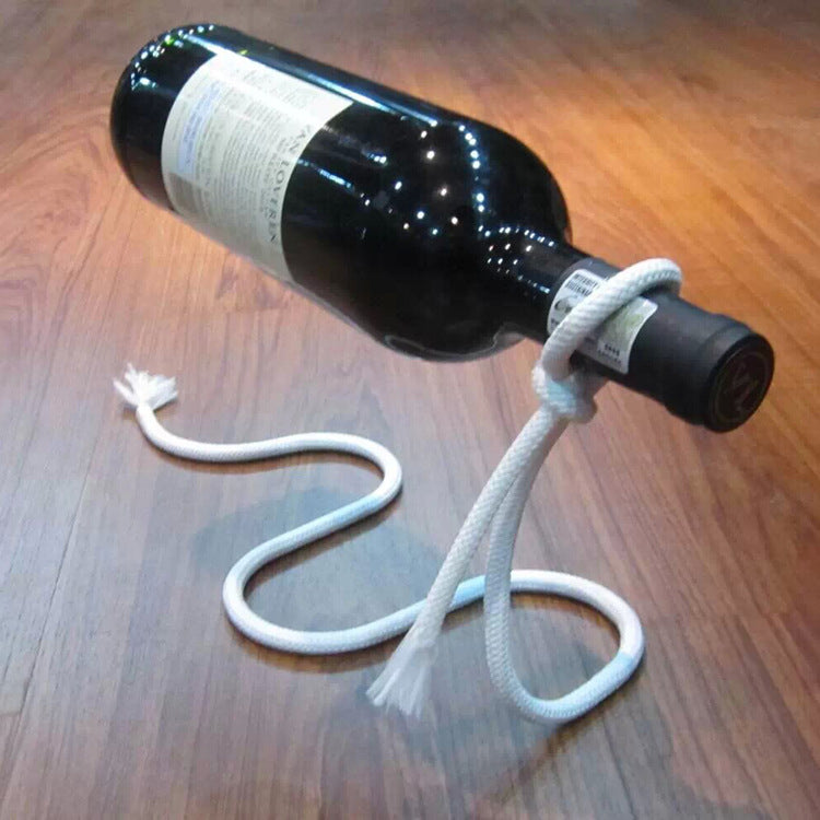 Floating Wine Holder Wine Rack Bracket Wine Bottle Holder Home Decoration Stand Shelf Table Decor Display Gift - Club Trendz 