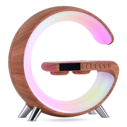 New Intelligent G Shaped LED Lamp Bluetooth Wireless Speaker Charger - Club Trendz 