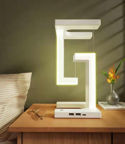 Creative Smartphone Wireless Charging Suspension Table Lamp Balance Lamp Floating For Home Bedroom - Club Trendz 