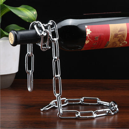 Floating Wine Holder Wine Rack Bracket Wine Bottle Holder Home Decoration Stand Shelf Table Decor Display Gift - Club Trendz 