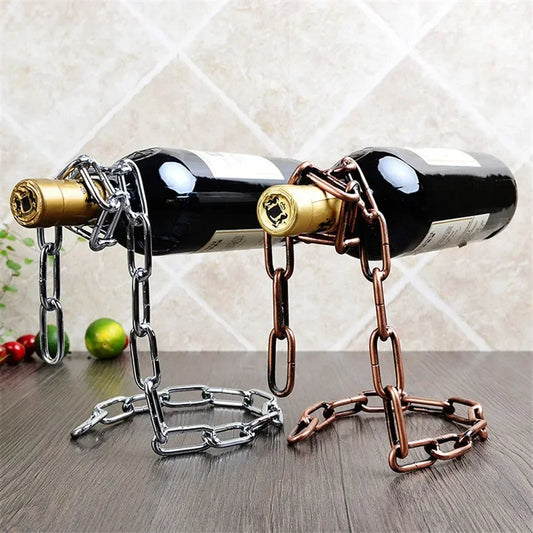 Floating Wine Holder Wine Rack Bracket Wine Bottle Holder Home Decoration Stand Shelf Table Decor Display Gift - Club Trendz 