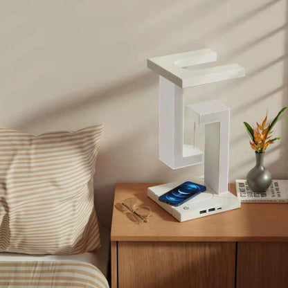 Creative Smartphone Wireless Charging Suspension Table Lamp Balance Lamp Floating For Home Bedroom - Club Trendz 