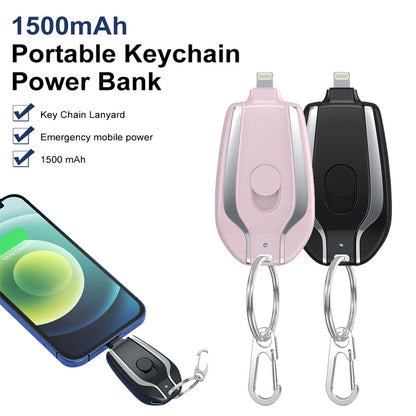 Emergency Pod Keychain Mini BackupPower Bank Charger - Club Trendz 