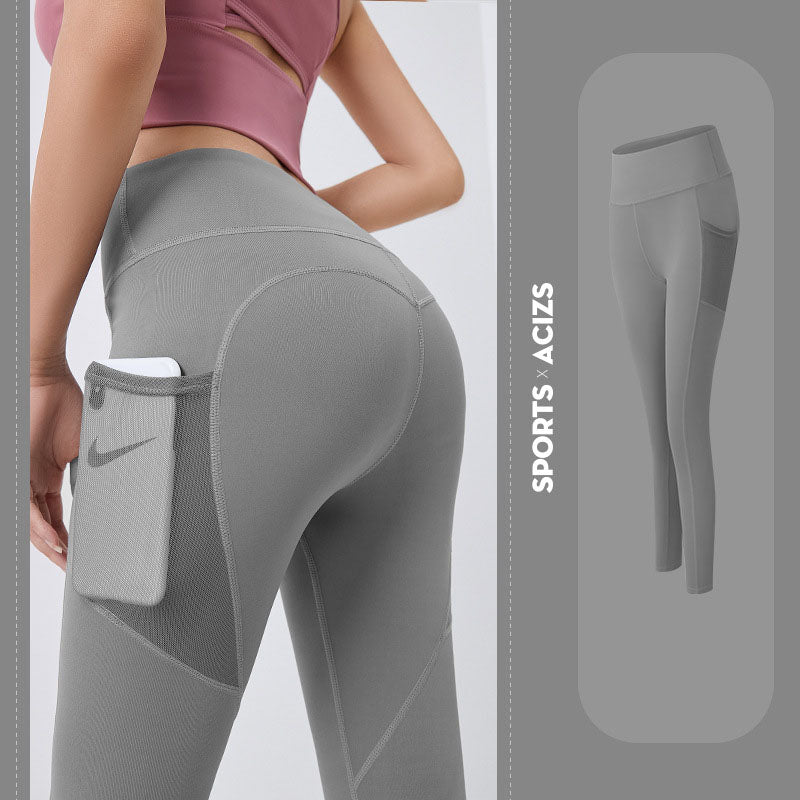 Women Yoga Pants  With Mobile Pocket Leggings - Club Trendz 