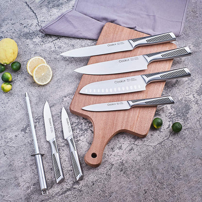 German Stainless Steele 15 Piece Professional Kitchen Knife Set With Block - Club Trendz 