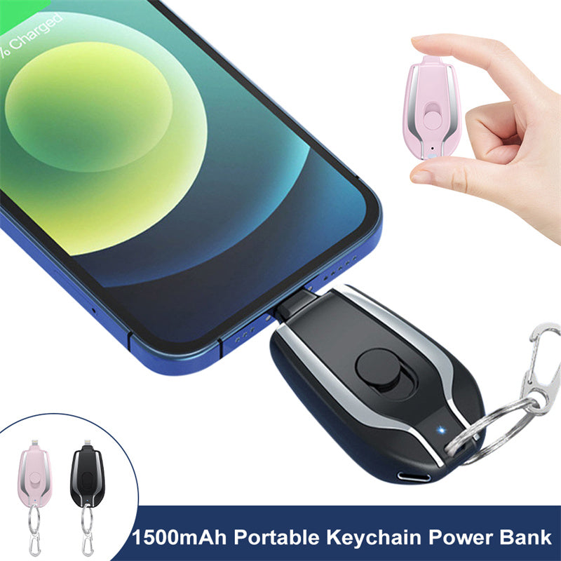 Emergency Pod Keychain Mini BackupPower Bank Charger - Club Trendz 