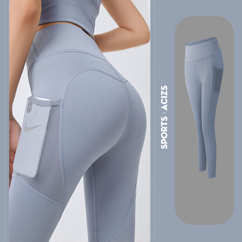 Women Yoga Pants  With Mobile Pocket Leggings - Club Trendz 