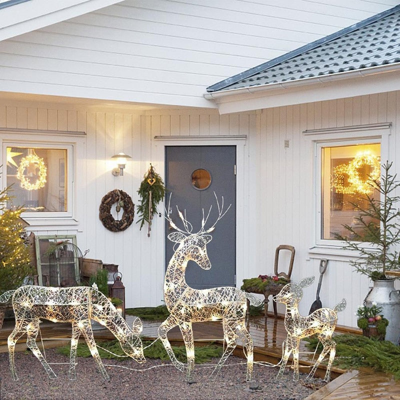 Decorate your House Garden With Christmas Deer LED Lights - Club Trendz 